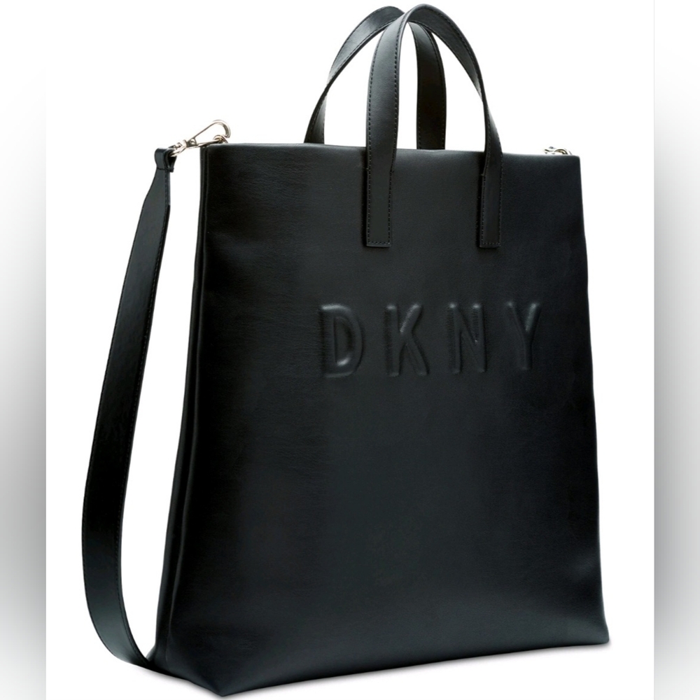 DKNY Tilly Black Leather Tote Bag
